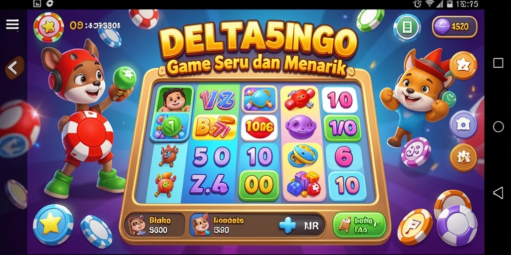 Tampak layar permainan Bingo yang seru di DELTA575.