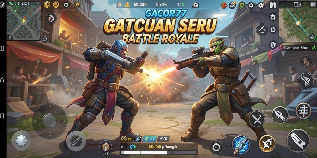 Tangkapan layar menunjukkan aksi menegangkan dalam GACOR77.