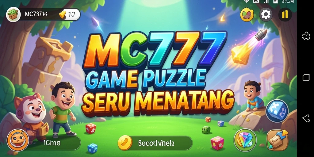 Screenshot permainan MC777 yang menunjukkan gameplay Puzzle yang menantang.