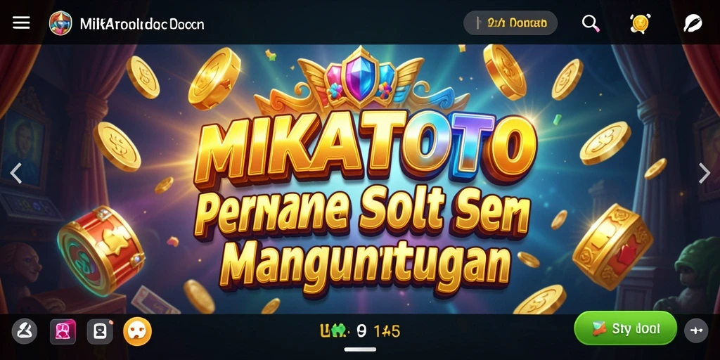 Tampilan gameplay MIKATOTO dengan mesin Slot yang menarik.