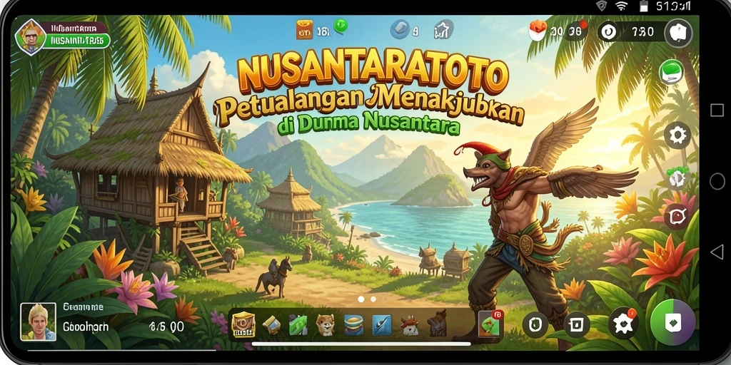 Tampilan gameplay seru di dunia Nusantara yang memukau.