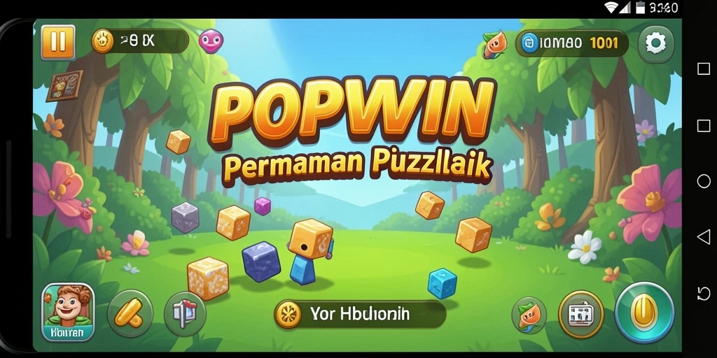 Tangkapan layar menampilkan gameplay seru dari POPWIN.