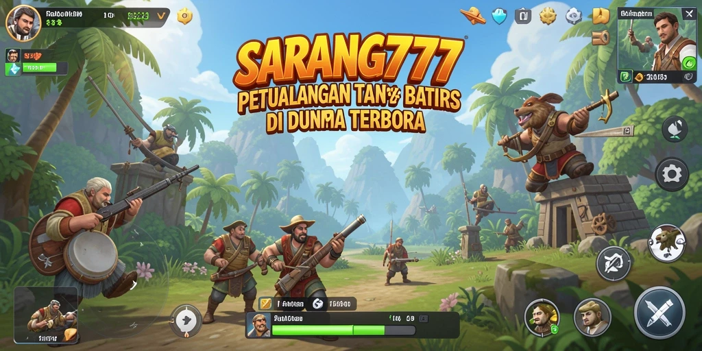 Tampilan gameplay SARANG777 yang memukau dalam dunia terbuka.