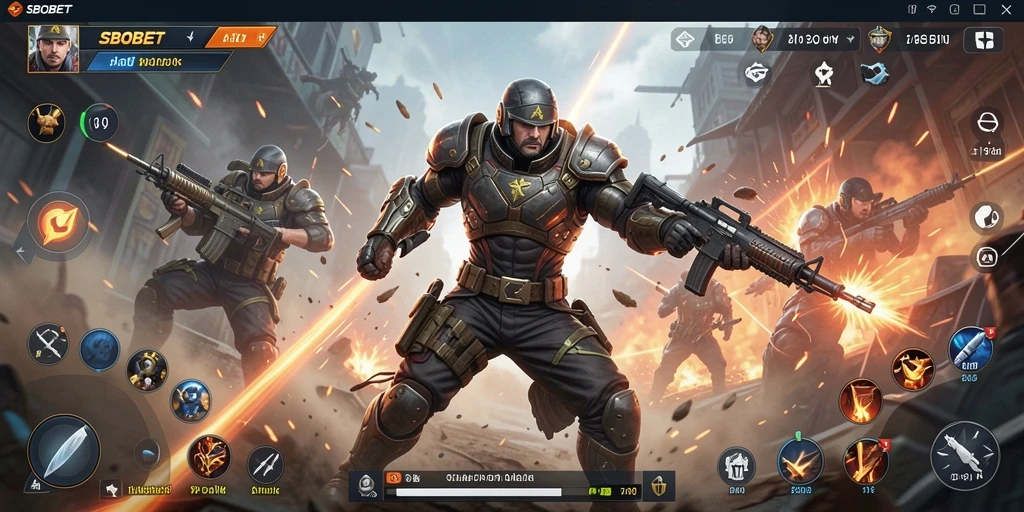 Screenshot SBOBET menampilkan aksi mendebarkan dan gameplay yang intens.